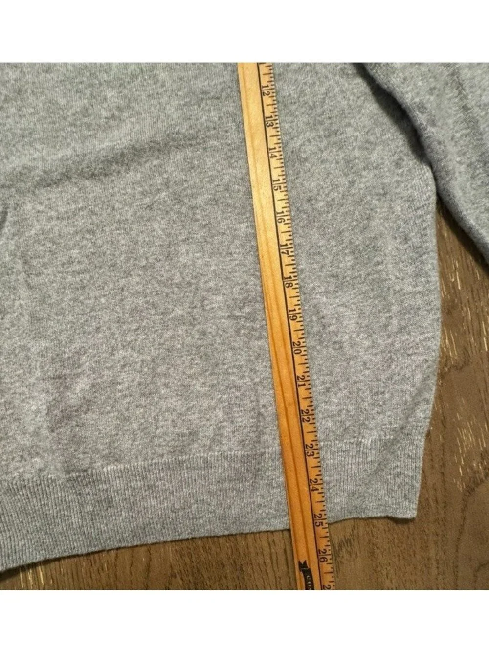 J Crew Men Small Everyday Cashmere Gray Pullover Crewneck Lightweight FIne Knit